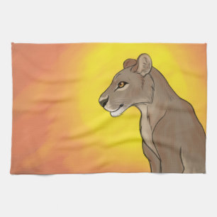 Königin Lioness Geschirrtuch