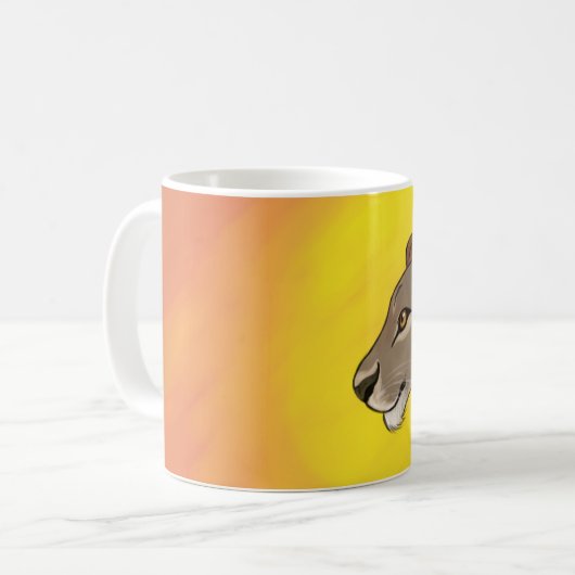 Königin Lioness Kaffeetasse (Vorderseite Links)