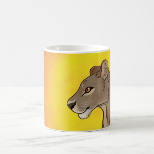 Königin Lioness Kaffeetasse (Mittel)