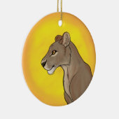 Königin Lioness Keramikornament (Rechts)