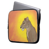 Königin Lioness Laptopschutzhülle (Vorderseite Links)