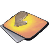 Königin Lioness Laptopschutzhülle (Vorne Knopf)