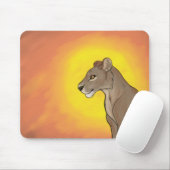 Königin Lioness Mousepad (Mit Mouse)
