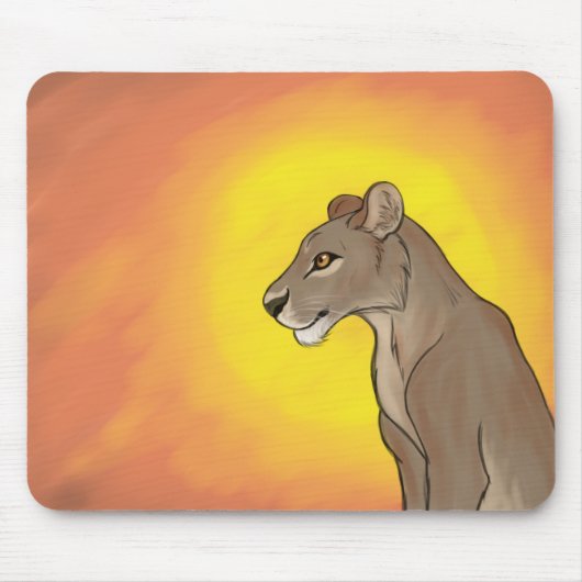 Königin Lioness Mousepad (Vorne)