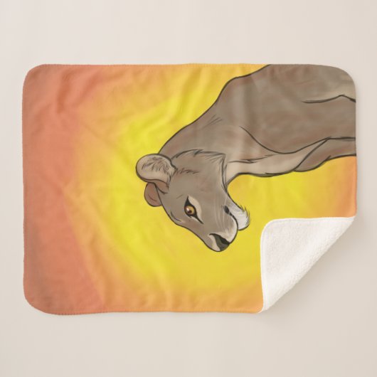 Königin Lioness Sherpadecke (Vorderseite (Horizontal))