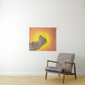 Königin Lioness Wandteppich (Beispiel (Horizontal))