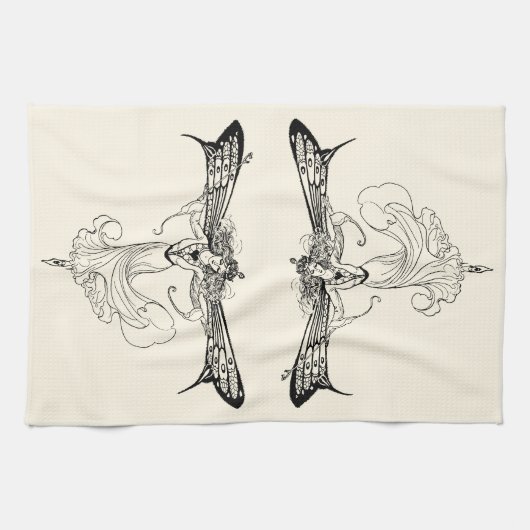 Königin Mab Fairy, Königin der Fairies Geschirrtuch (Horizontal)