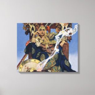 Königin Maeve Kriegerprinzessin Fantasy-Kunst Leinwanddruck