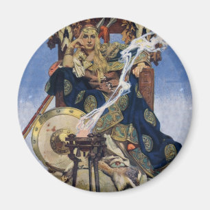 Königin Maeve Kriegerprinzessin Fantasy-Kunst Magnet