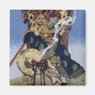 Königin Maeve Kriegerprinzessin Fantasy-Kunst Magnet