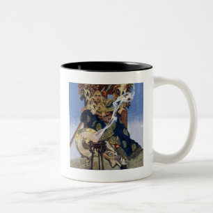 Königin Maeve Kriegerprinzessin Fantasy-Kunst Zweifarbige Tasse