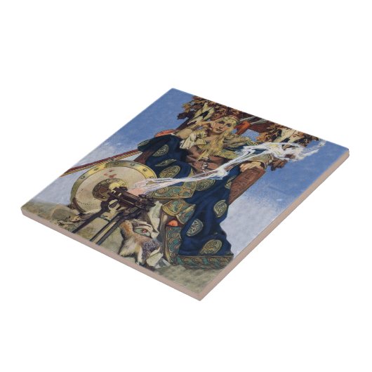 Königin Maeve Warrior Princess Fantasy Art Fliese (Seite)