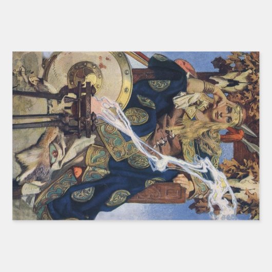 Königin Maeve Warrior Princess Fantasy Art Geschenkpapier Set (Vorderseite)