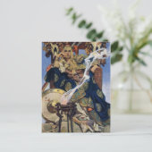 Königin Maeve Warrior Princess Fantasy Art Postkarte (Stehend Vorderseite)