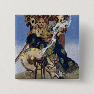 Königin Maeve Warrior Prinzessin Button