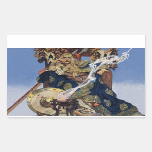 Königin Maeve Warrior Prinzessin Rechteckiger Aufkleber