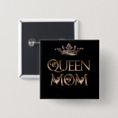 Königin Mama Button (Vorne & Hinten)