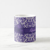 Königin-Mama-Damaske lila graue Tasse (Mittel)
