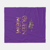 Königin Mama Fleecedecke (Vorderseite (Horizontal))