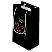 Königin Mama Kleine Geschenktüte (Rückseite Schrägansicht)