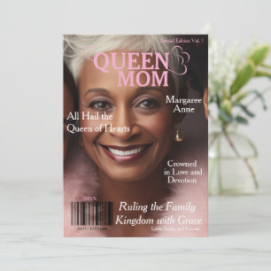 Königin Mama Magazin Cover Feiertagskarte