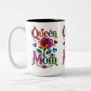 Königin Mama Royal Gold Juwelen Krone Muttertag Zweifarbige Tasse