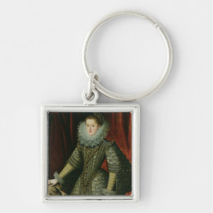 Königin Margarita von Österreich, 1609 (Öl auf Schlüsselanhänger