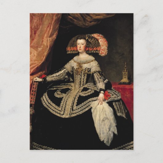 Königin Maria Anna von Österreich, 1652 Postkarte (Vorderseite)