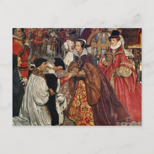 Königin Maria und Prinzessin Elisabeth treten ein Postkarte