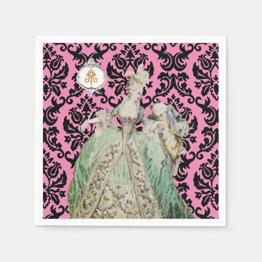 Königin Marie Antoinette ÄNDERT FARBE /MEHR OPTION Serviette (Vorderseite)