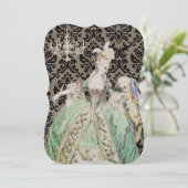 Königin Marie Antoinette - Einladungen (Stehend Vorderseite)