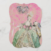 Königin Marie Antoinette - Einladungen / UAWG (Vorne/Hinten)