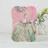 Königin Marie Antoinette - Einladungen / UAWG (Stehend Vorderseite)