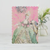 Königin Marie Antoinette - Einladungen / UAWG #16 (Stehend Vorderseite)