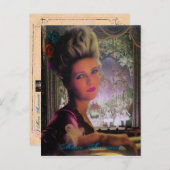 Königin Marie Antoinette II ~ Postkarte / Einladun (Vorne/Hinten)