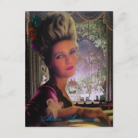 Königin Marie Antoinette II ~ Postkarte / Einladun (Vorderseite)
