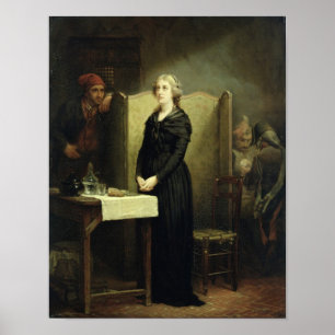 Königin Marie Antoinette in Conciergerie Poster