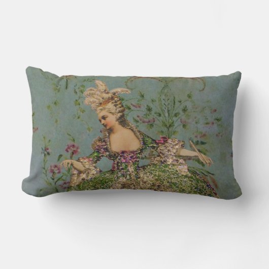 Königin Marie Antoinette - Lumbar Pillow 13x21 Lendenkissen (Vorderseite)