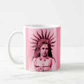 Königin Marie von Rumänien als der Sun-Königin - Kaffeetasse (Links)