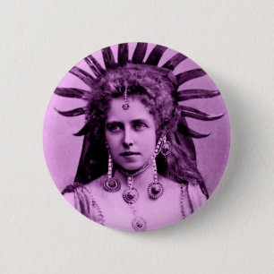 Königin Marie von Rumänien als Sonnenkönigin - lil Button