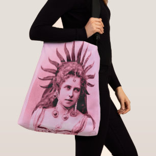 Königin Marie von Rumänien als Sun Queen - rosa Tragetaschen Mit Langen Trägern