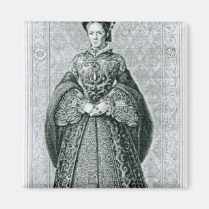 Königin Mary I graviert von T.Brown Magnet