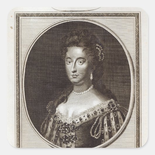 Königin Mary im Kensington Palace Quadratischer Aufkleber (Vorderseite)