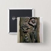 Königin-Maya, der dem zukünftigen Buddha entbindet Button (Vorne & Hinten)