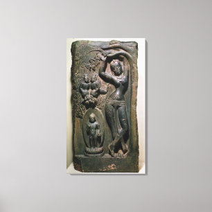 Königin Maya, die den künftigen Buddha zur Welt br Leinwanddruck