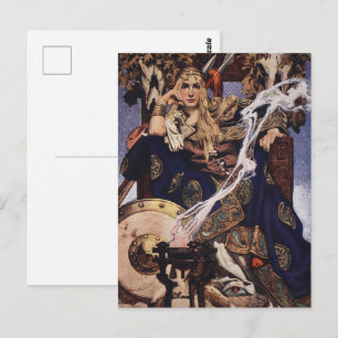 Königin Medb keltische Mythologie von J.C. Leyende Postkarte
