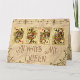 Königin meiner Muttertagskarte Dankeskarte