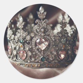 Königin meines Herzens - Fit für eine Königin - Kö Runder Aufkleber