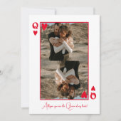 Königin meines Herzens Foto Valentinstag Feiertagskarte (Vorderseite)