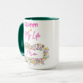 Königin meines Lebens Tasse (Vorderseite Links)
